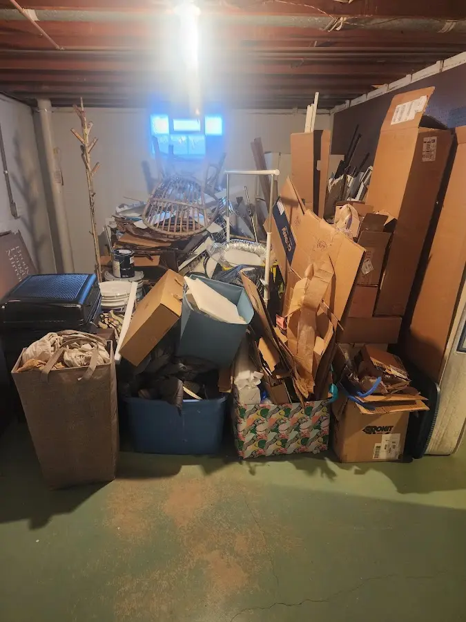 Roll-off dumpster container at job site for Construction Dumpster Rental in North Brunswick